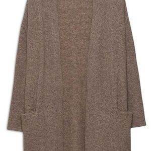 Jenni Kayne  Open-Front Long Cardigan Sweater - Brown